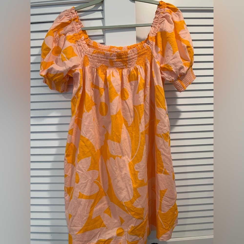 NWOT FP Milla Floral dress side pockets‎ square neck boho resort vacation size M - Picture 6 of 12